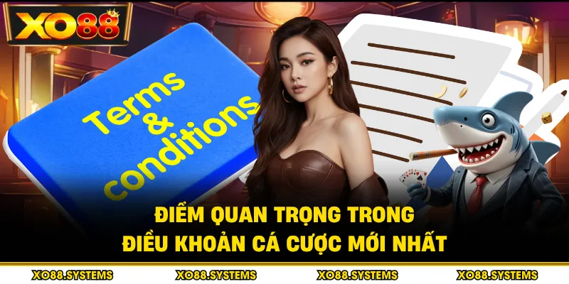 Điểm quan trọng trong điều khoản cá cược mới nhất